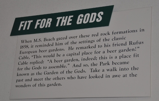 How Garden of the Gods got its name